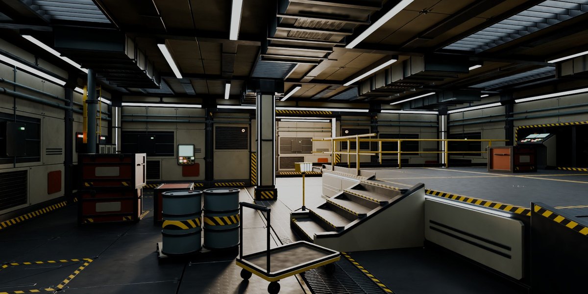 SciFi Industrial Modular Kit: kit modulare per Blender